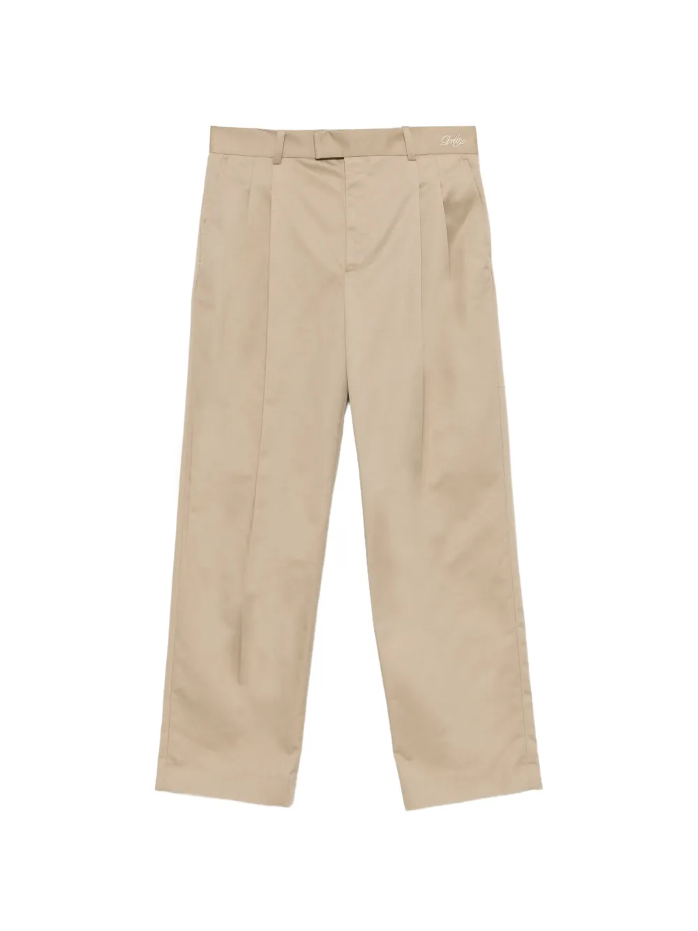 Drôle De Monsieur Straight plooibroek Beige