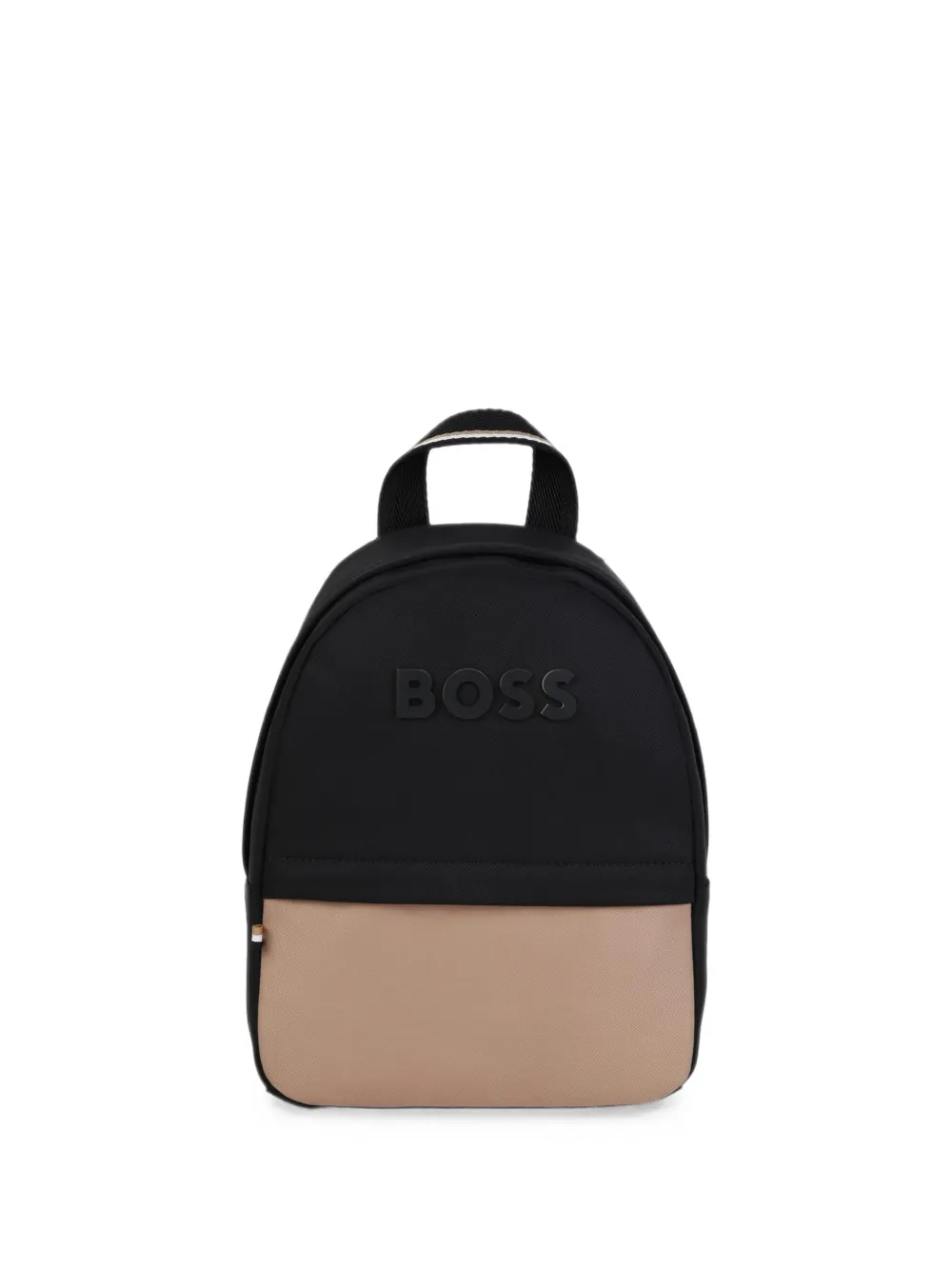 BOSS Kidswear logo-plaque backpack - Nero