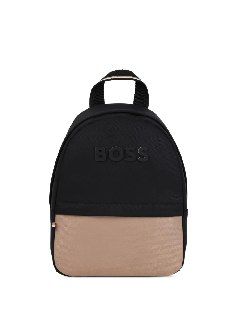 BOSS Kidswear logo-plaque backpack - Nero