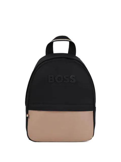 BOSS Kidswear شنطة ظهر ببروش شعار الماركة