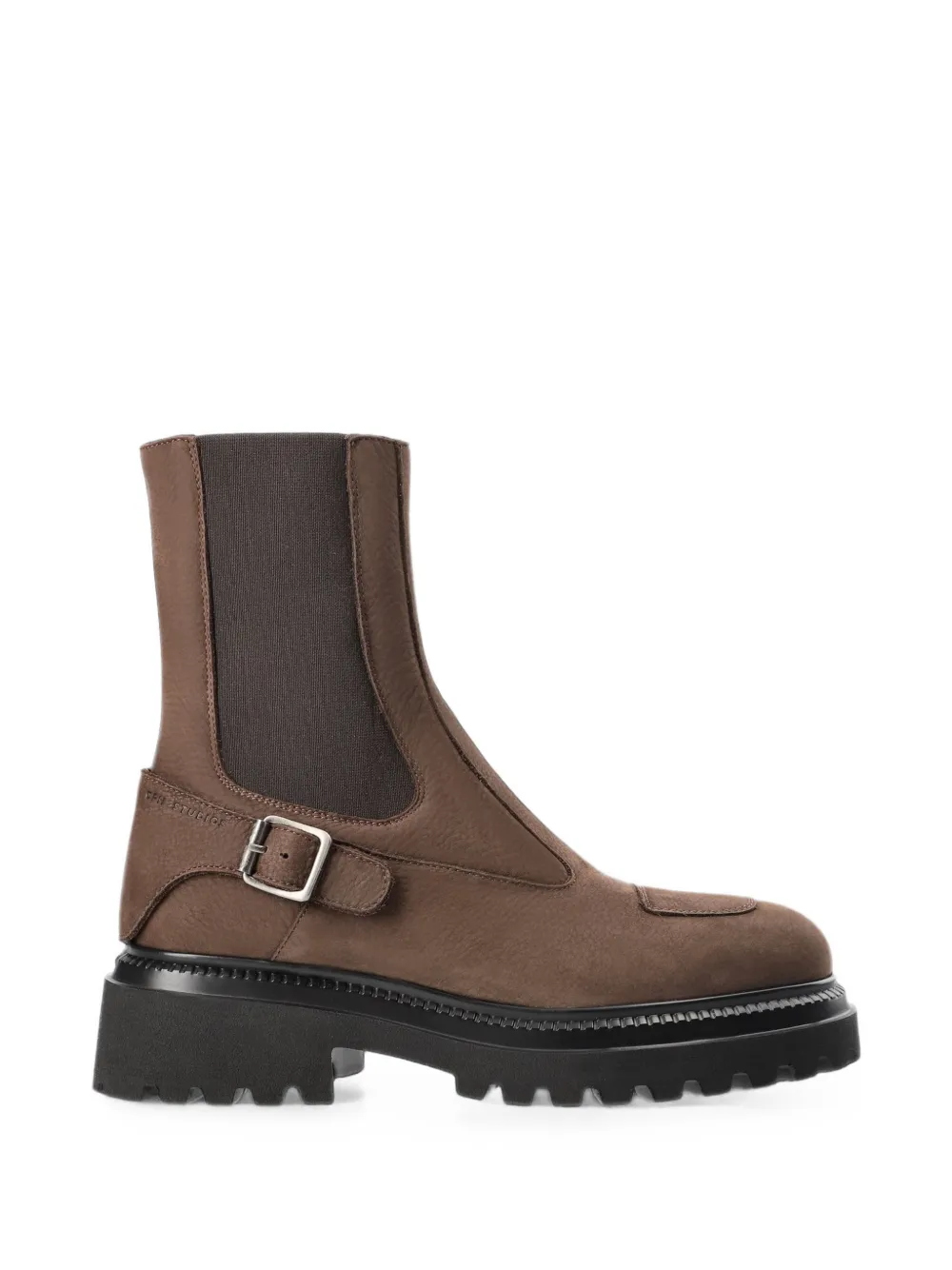 Copenhagen Studios Buckle-detail Leather Ankle Boots In Brown