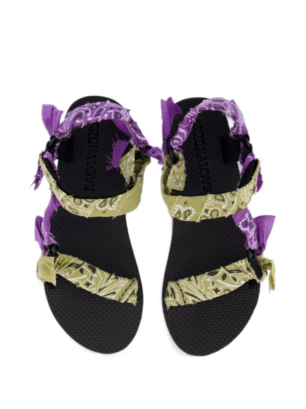 Arizona Love bandana-print sandals - Violet Arizona Love bandana-print sandals - Violet