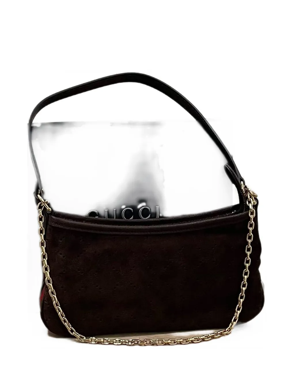 Gucci small Gossip suede chain-link tote bag