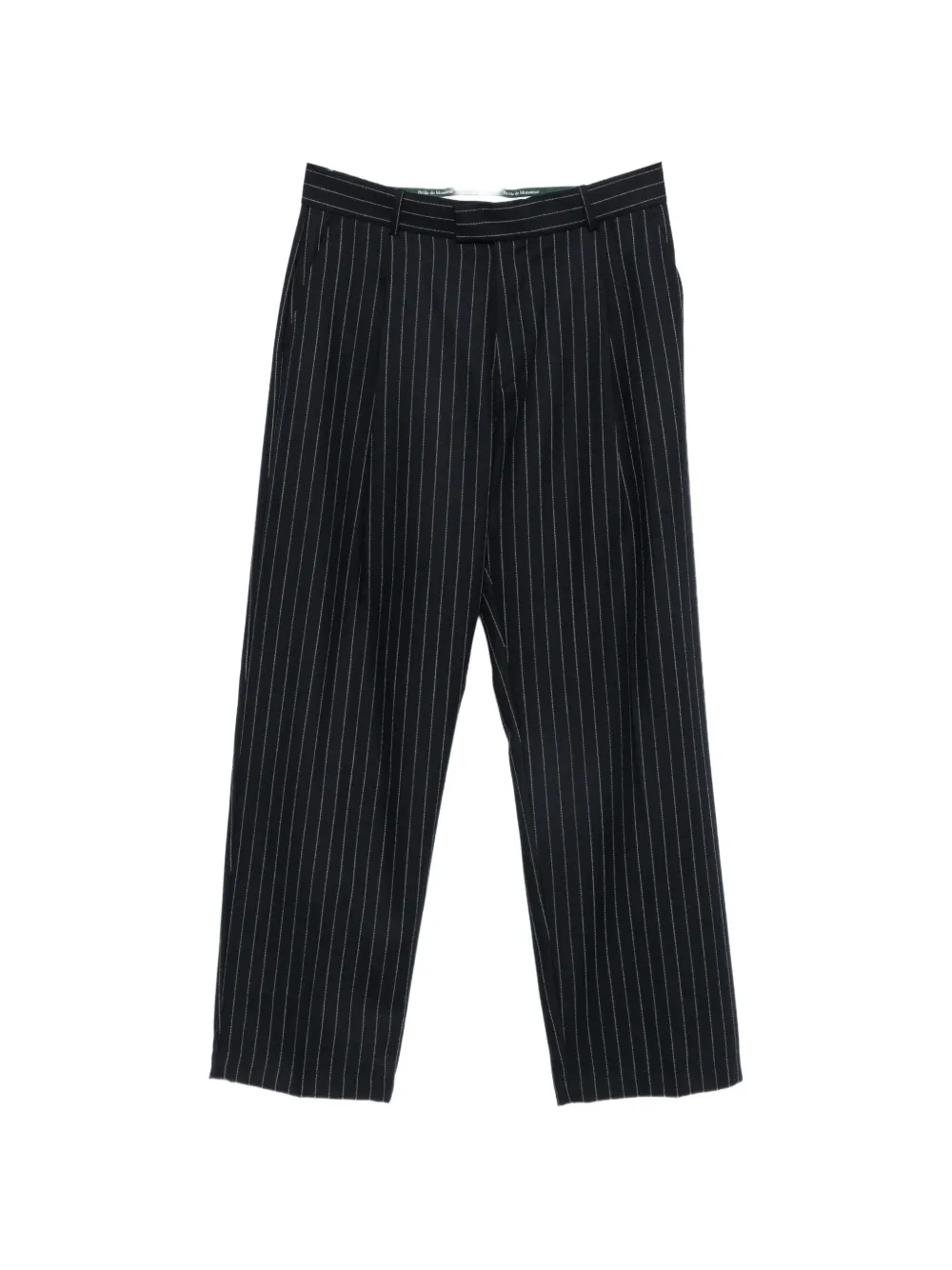 Drôle De Monsieur Broek met krijtstreep Blauw