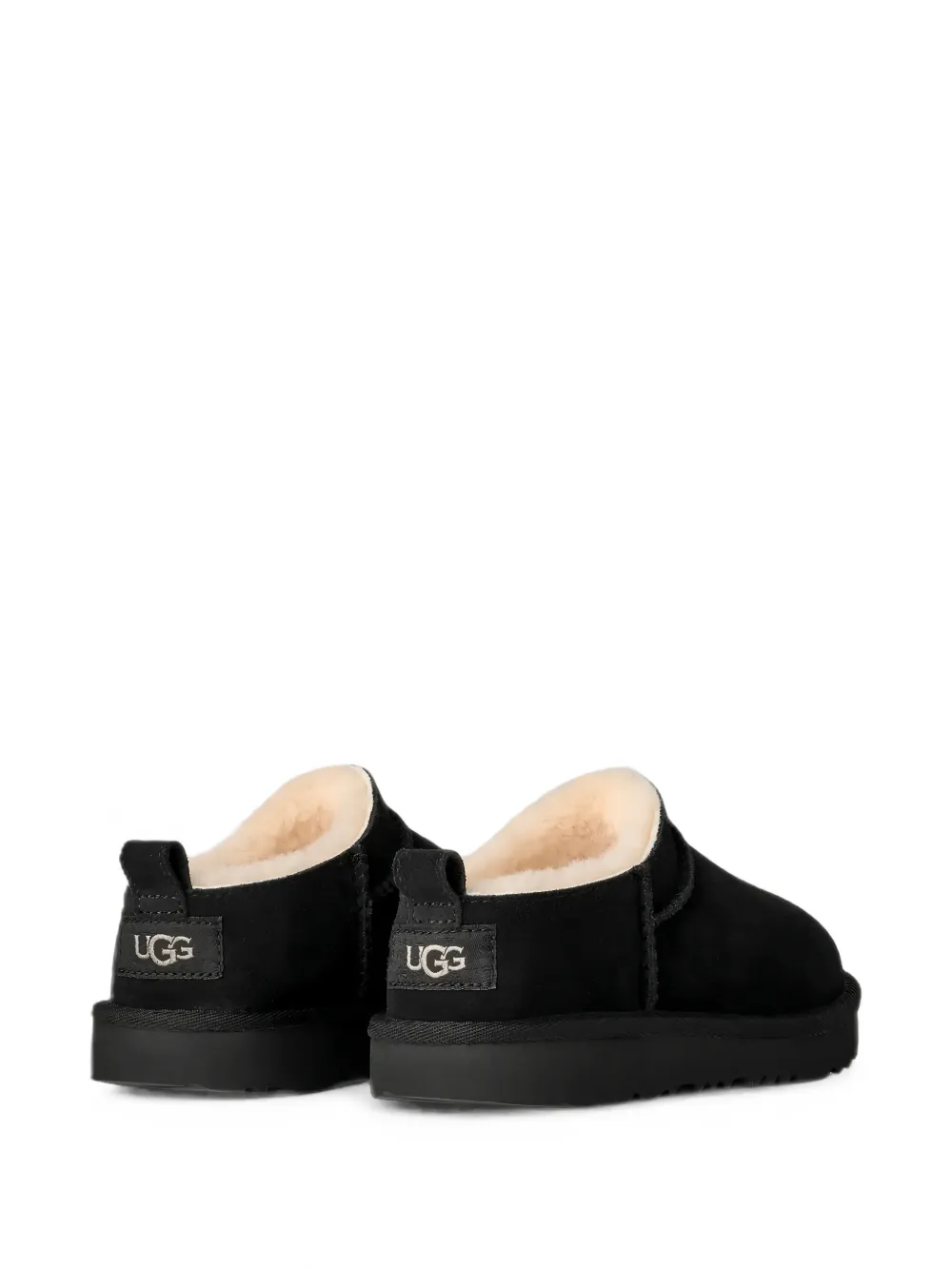 UGG Kids suede slip-on boots Zwart