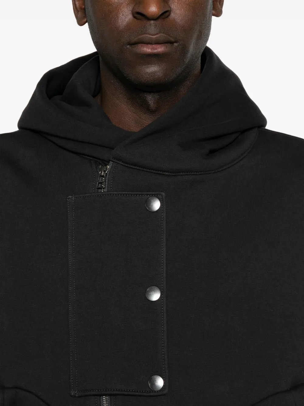 Individual Sentiments panelled hooded jacket Grijs