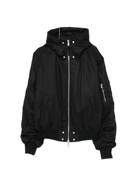 Thom Krom zip-fastening hooded bomber jacket