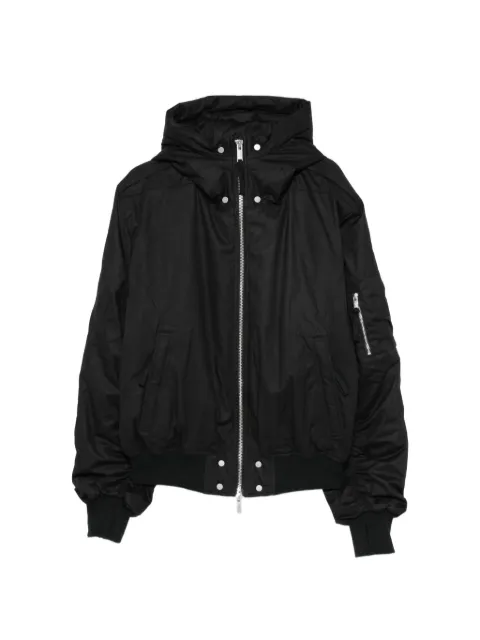 Thom Krom zip-fastening hooded bomber jacket