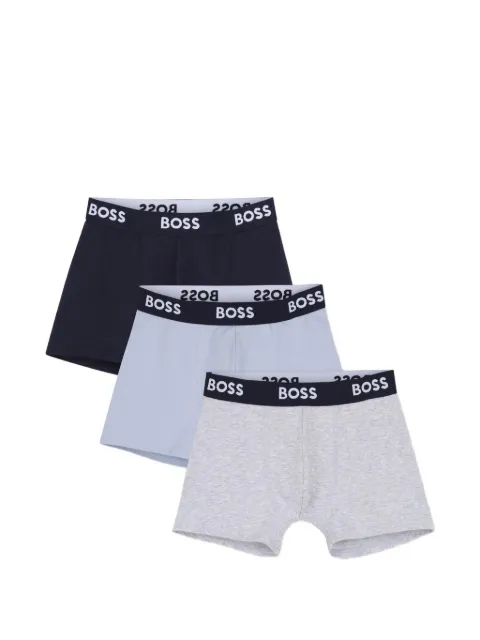 BOSS Kidswear logo-waistband boxers (set of three)