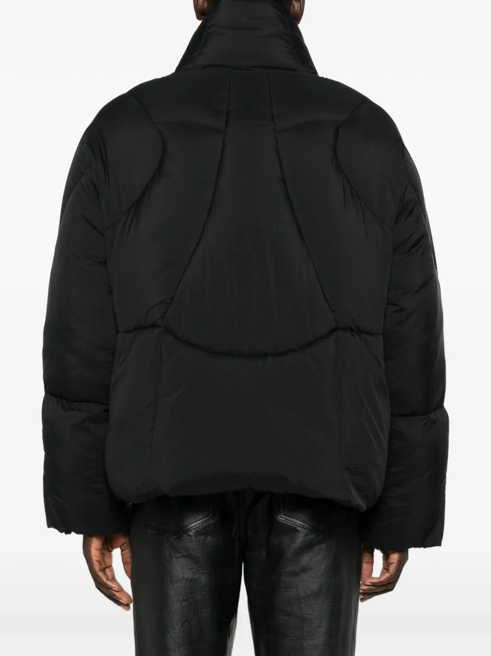 Thom Krom quilted high-neck jacket Zwart