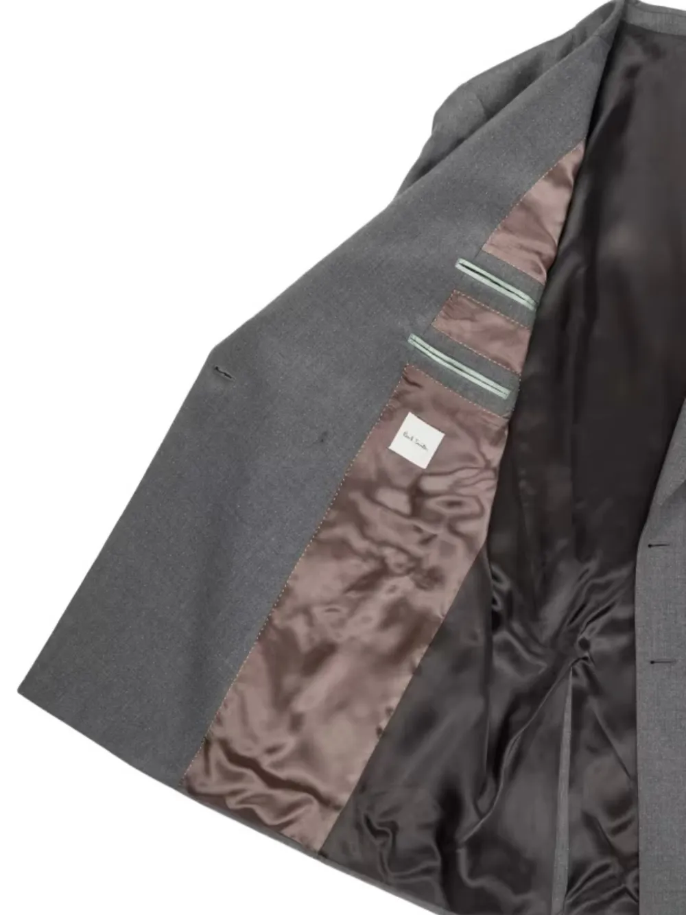 Paul Smith Oversized wollen blazer met dubbele rij knopen en stippen Grijs