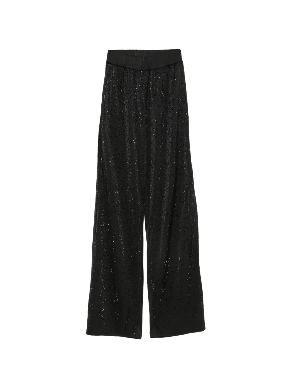 TWENTY FOURHAITCH crystal-embellished satin-finish trousers