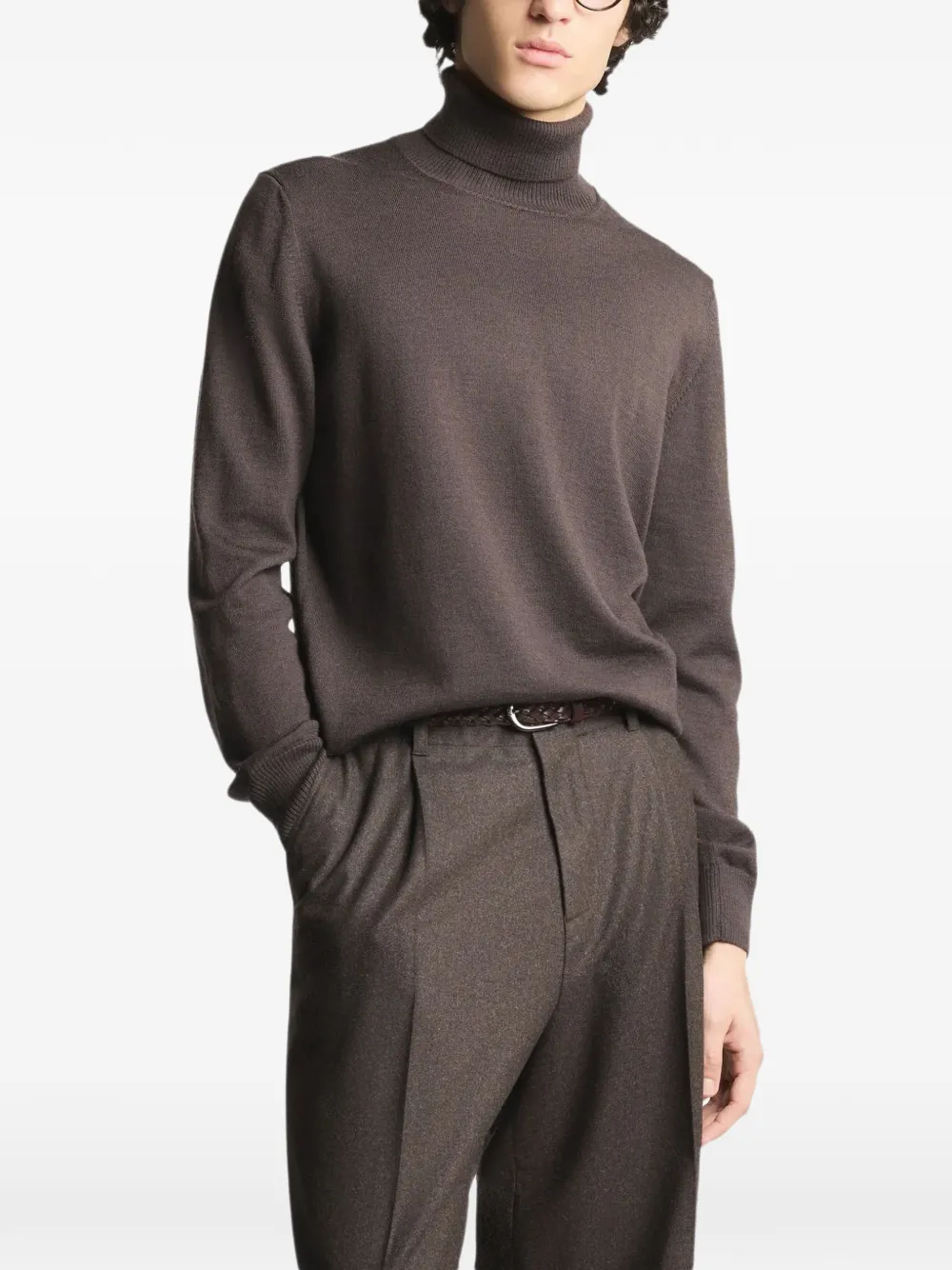 Fay Wollen coltrui Bruin