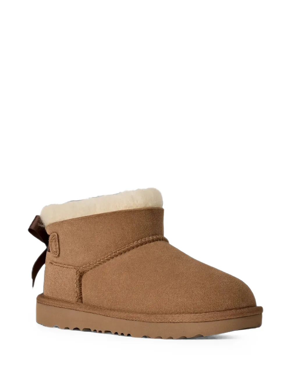 UGG Kids Ultra Mini Bailey bow-detail boots - Marrone