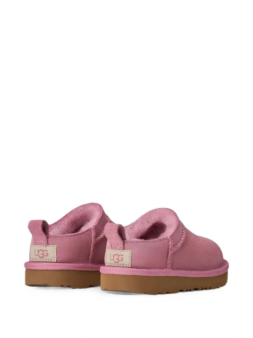 UGG Kids Classic water-repellent suede sandals Roze