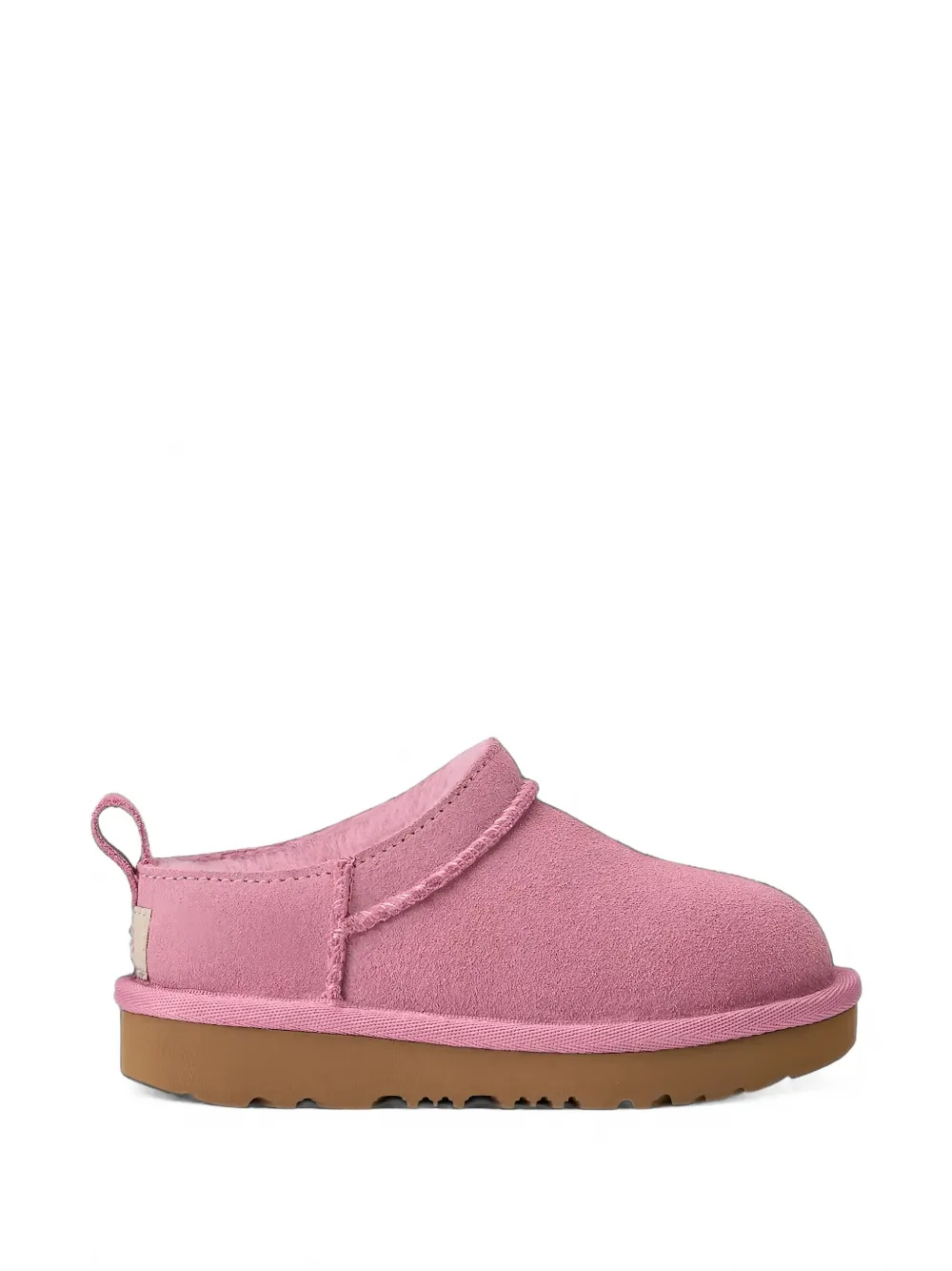 UGG Kids Classic water-repellent suede sandals Roze