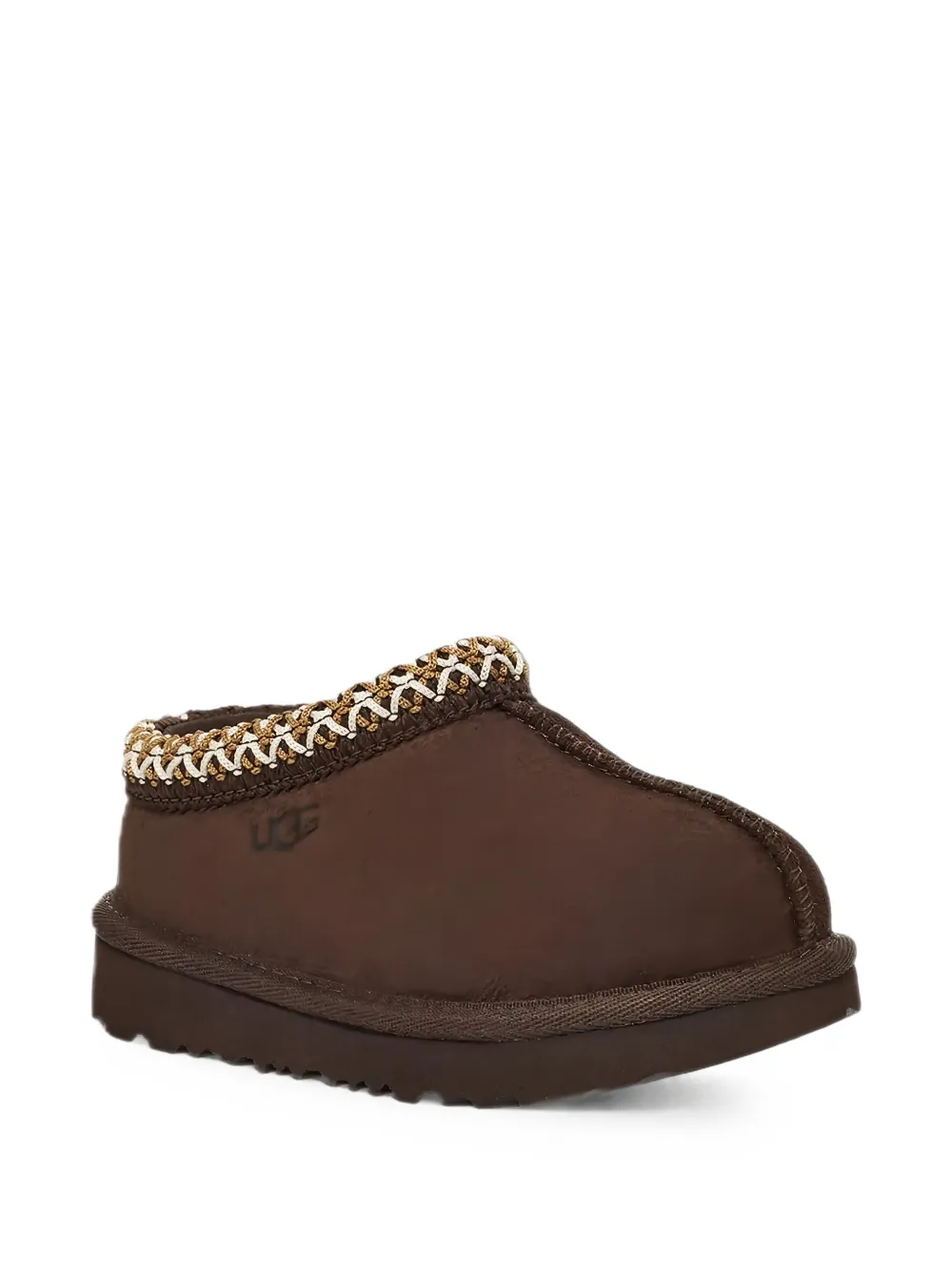 UGG Kids Tas II braided-trim suede boots Bruin