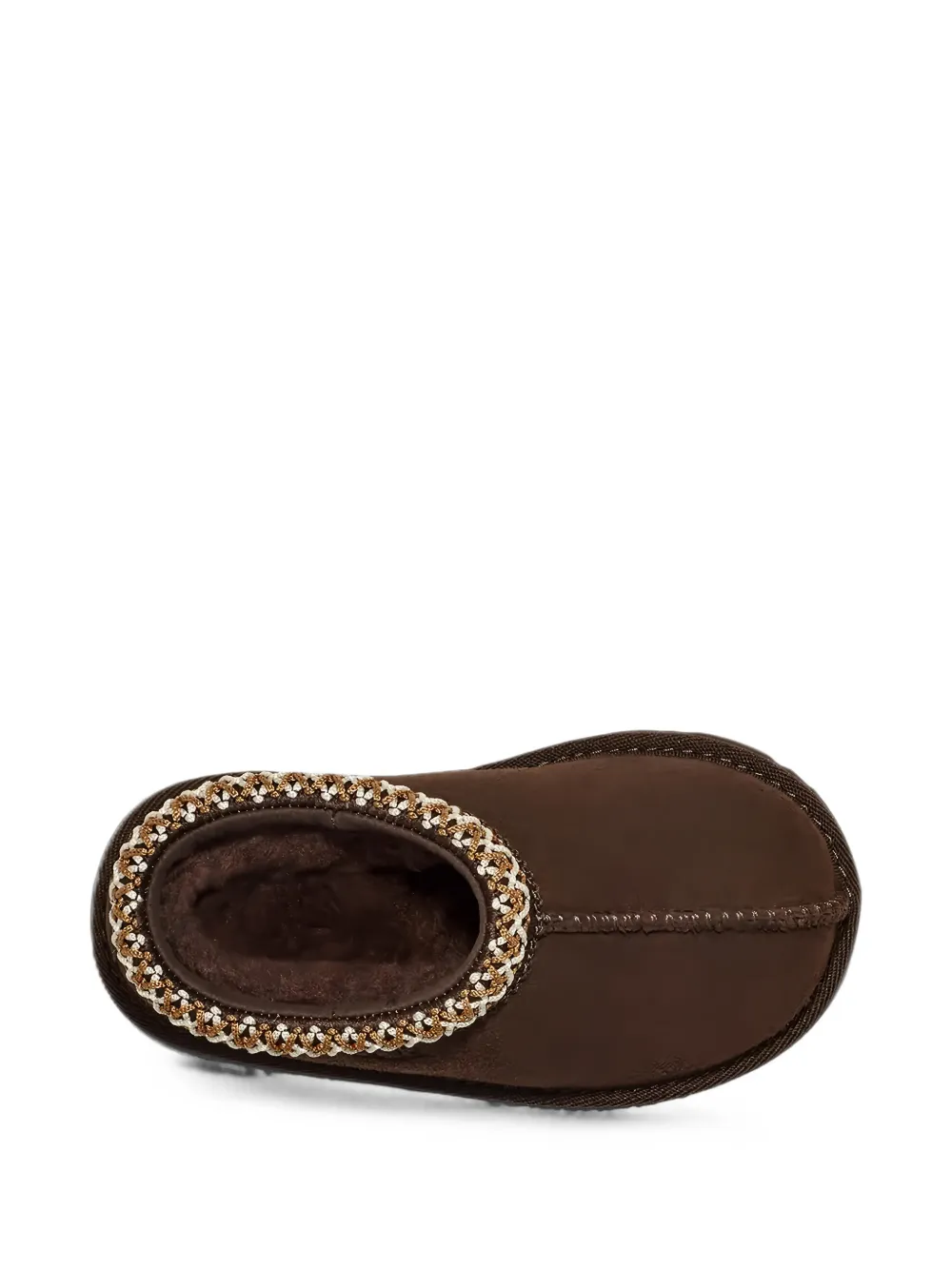 UGG Kids Tasman II braided-trim suede boots Bruin