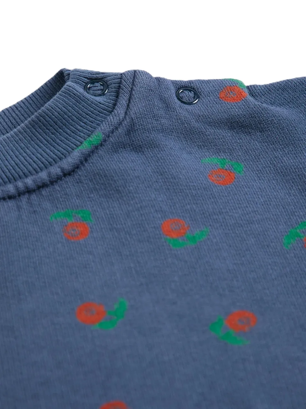 Bobo Choses Stamp Bloom sweater met bloemen-print Blauw