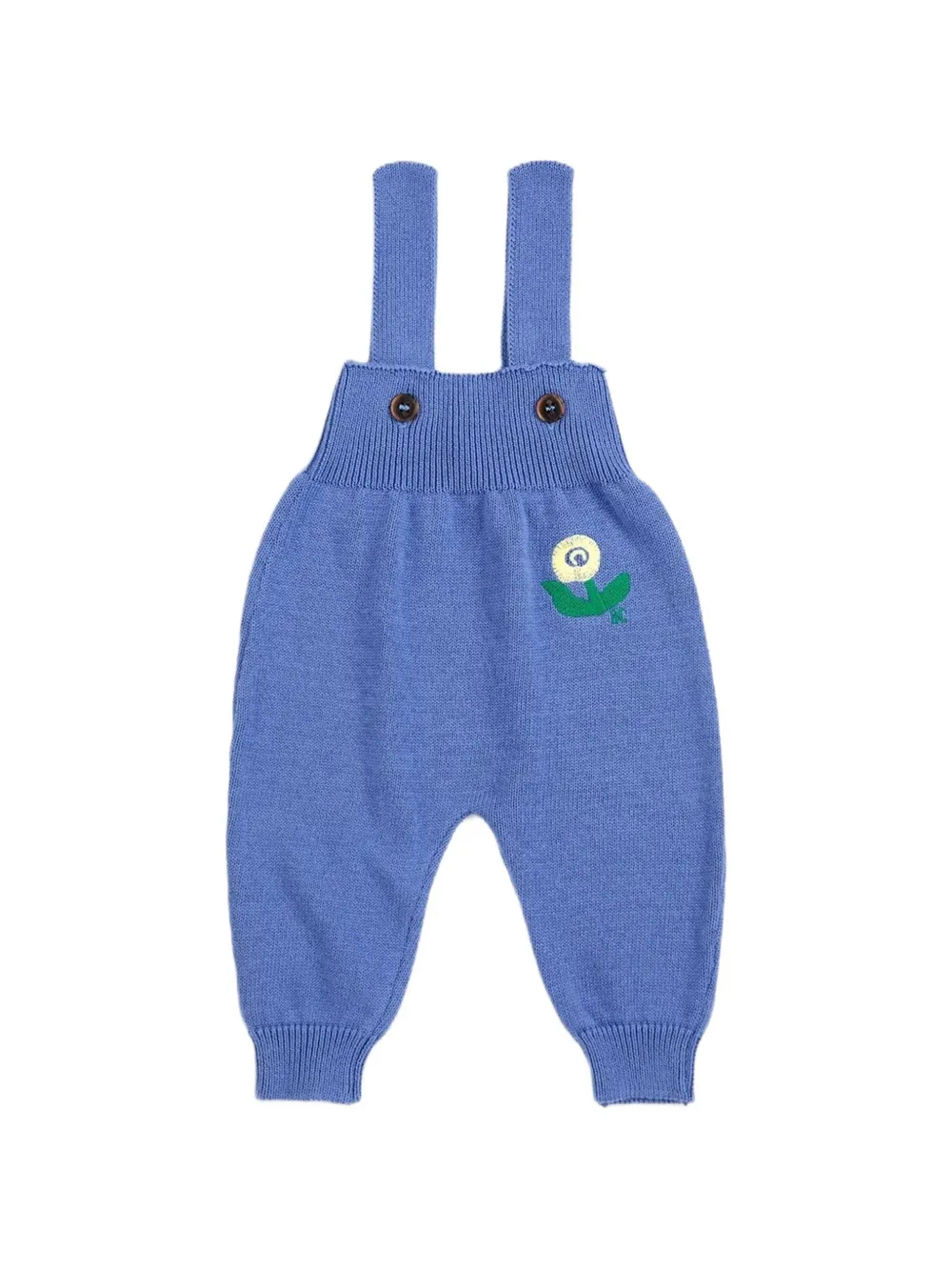 Bobo Choses salopette Stamp Bloom en maille - Bleu Bobo Choses salopette Stamp Bloom en maille - Bleu