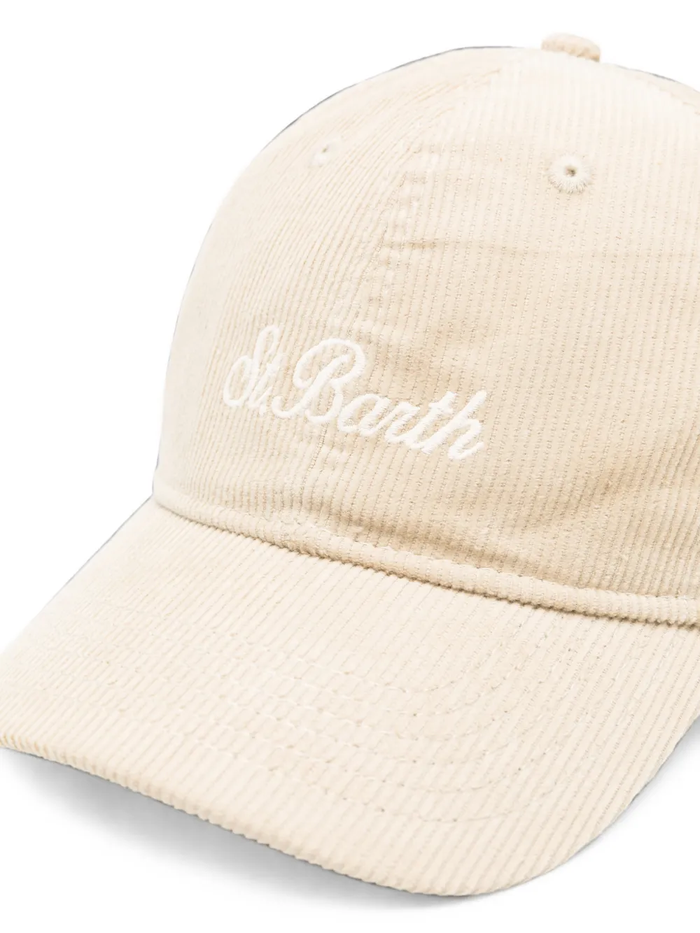 MC2 Saint Barth logo-embroidered corduroy cap Beige