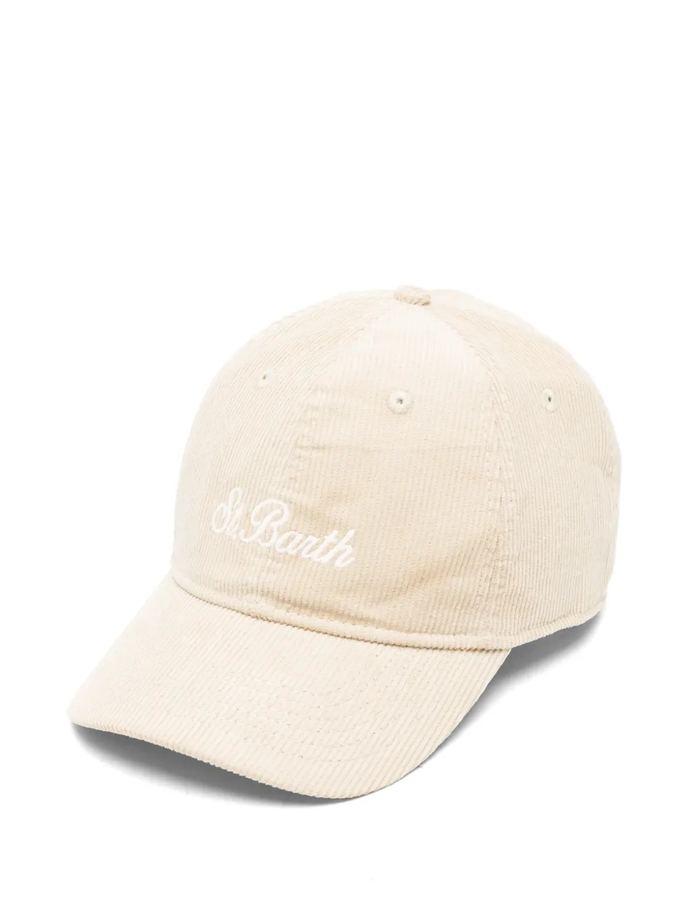 MC2 Saint Barth logo-embroidered corduroy cap Beige