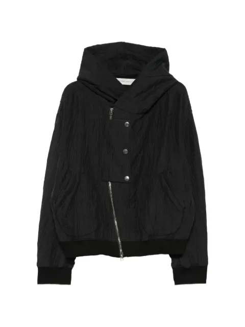 Individual Sentiments crinkled-finish hooded jacket
