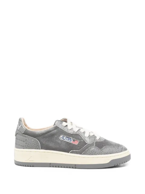 Autry Medalist croc-effect leather sneakers