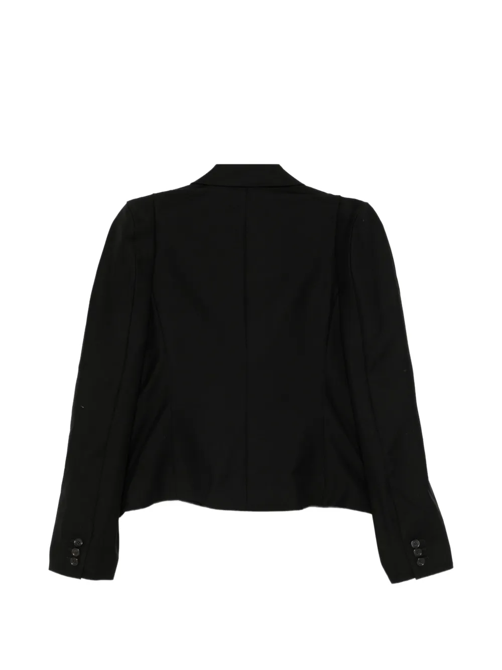 Noir Kei Ninomiya Blazer met gekerfde revers en strikdetail Zwart