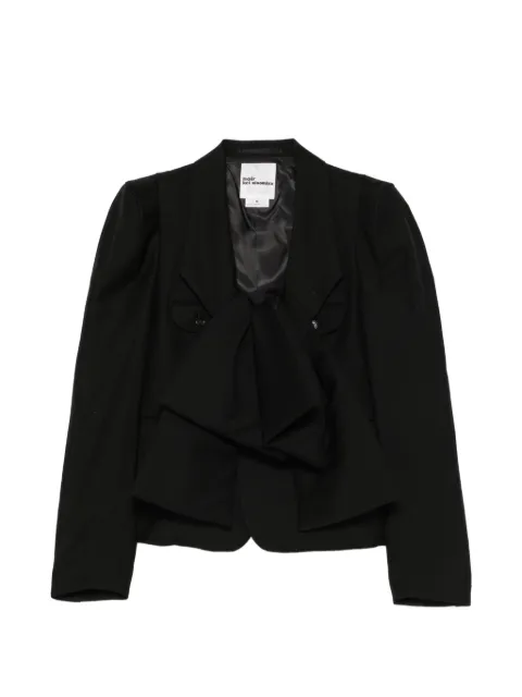 Noir Kei Ninomiya bow-detail notched-lapels blazer
