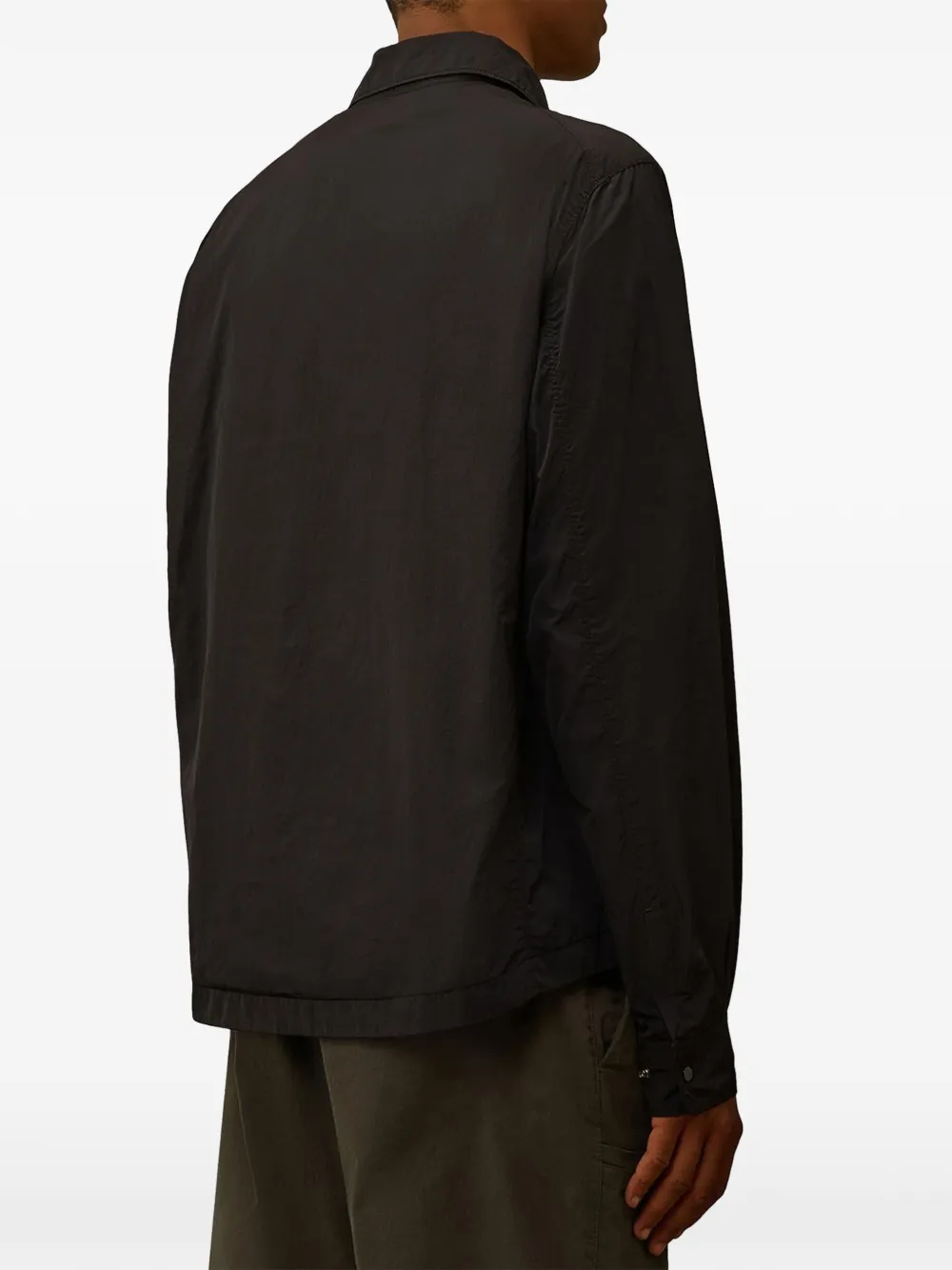 C.P. Company Lens-detail shirtjack met klepzak Zwart