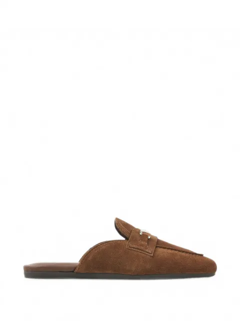 Nubikk Joan logo-plaque suede slippers