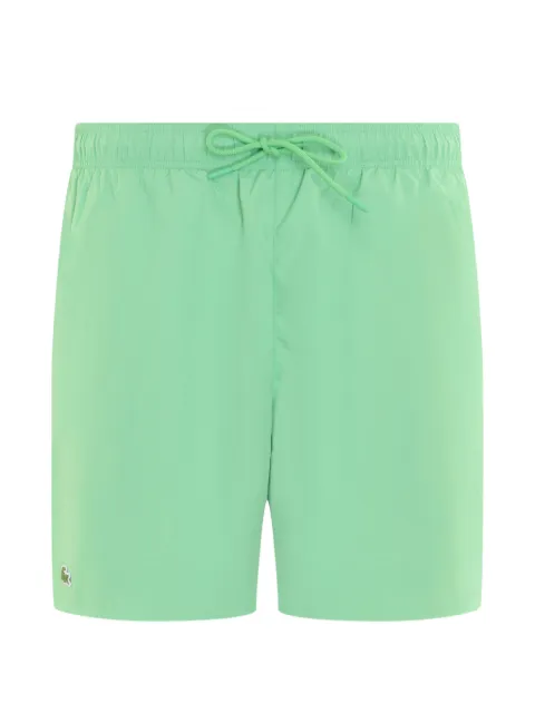 Lacoste logo-patch drawstring swim shorts