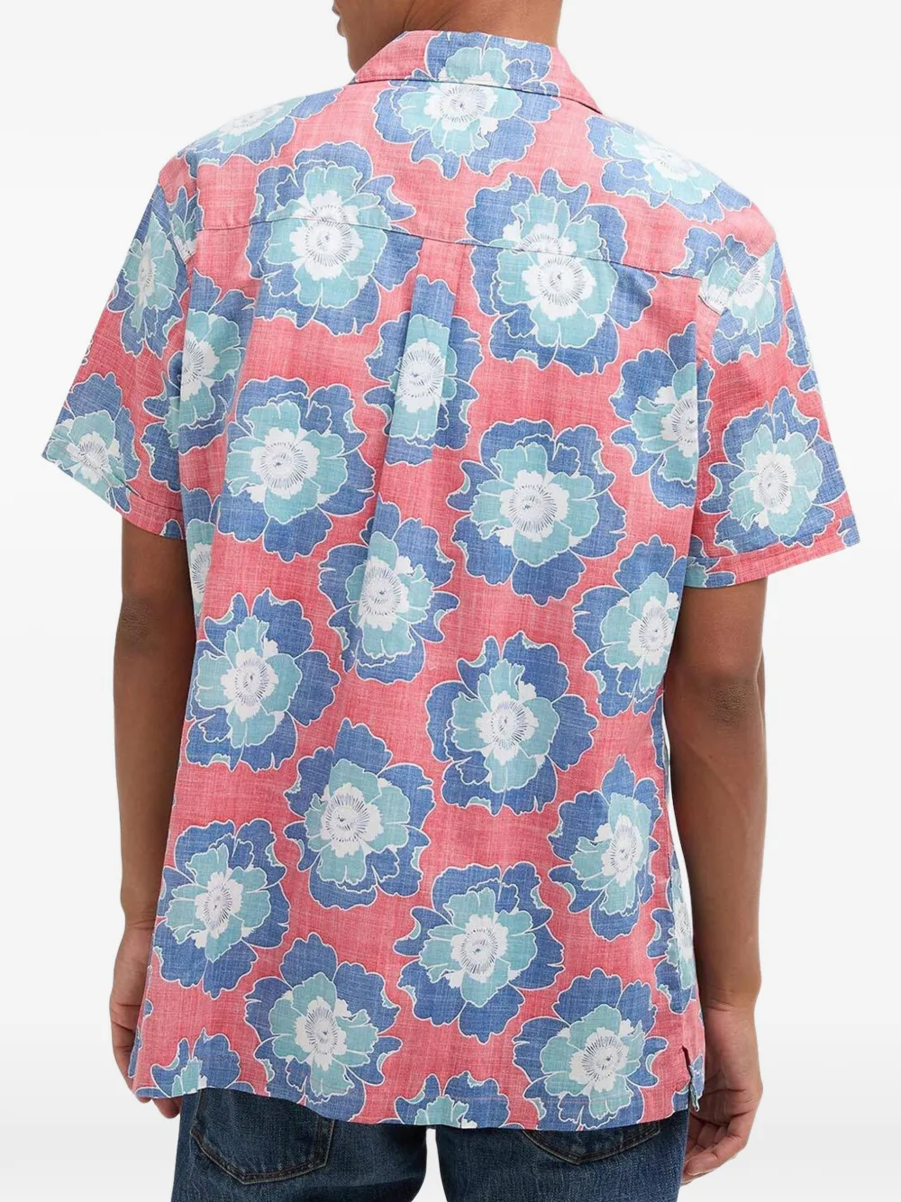 Barbour Hauxley floral-print shirt Rood