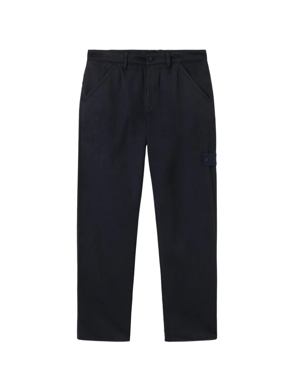 Stone Island 3100025 raw-hand wool-cotton gabardine-TC_S.I. Ghost chino trousers - Noir Stone Island 3100025 raw-hand wool-cotton gabardine-TC_S.I. Ghost chino trousers - Noir