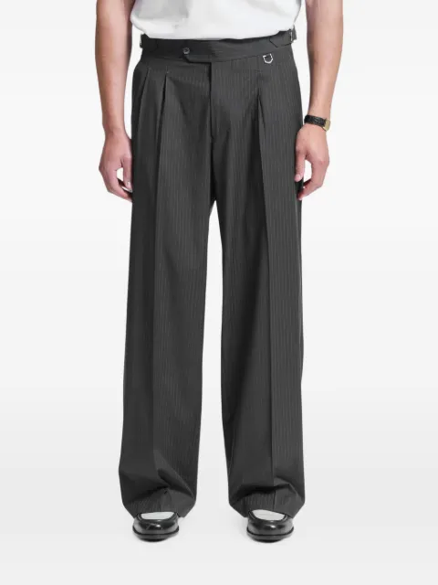 RETERNITY pinstriped tailored trousers