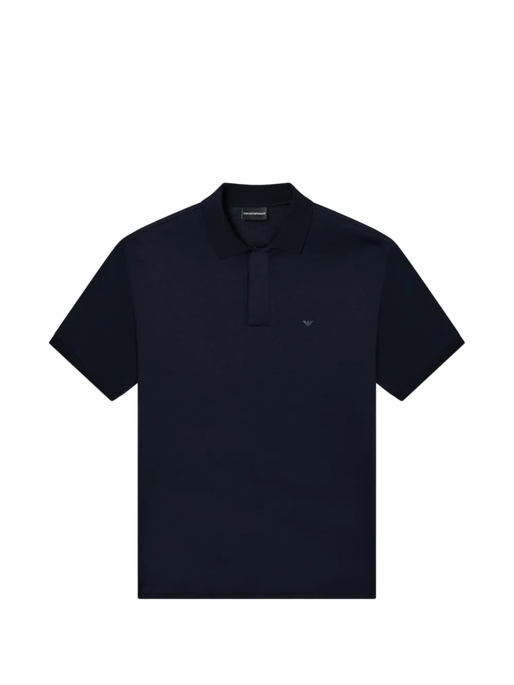 Emporio Armani Travel Essential lyocell-blend jersey polo shirt - Blu