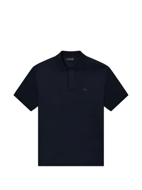 Emporio Armani Camisa polo Travel Essential de jersey em lyocell misto