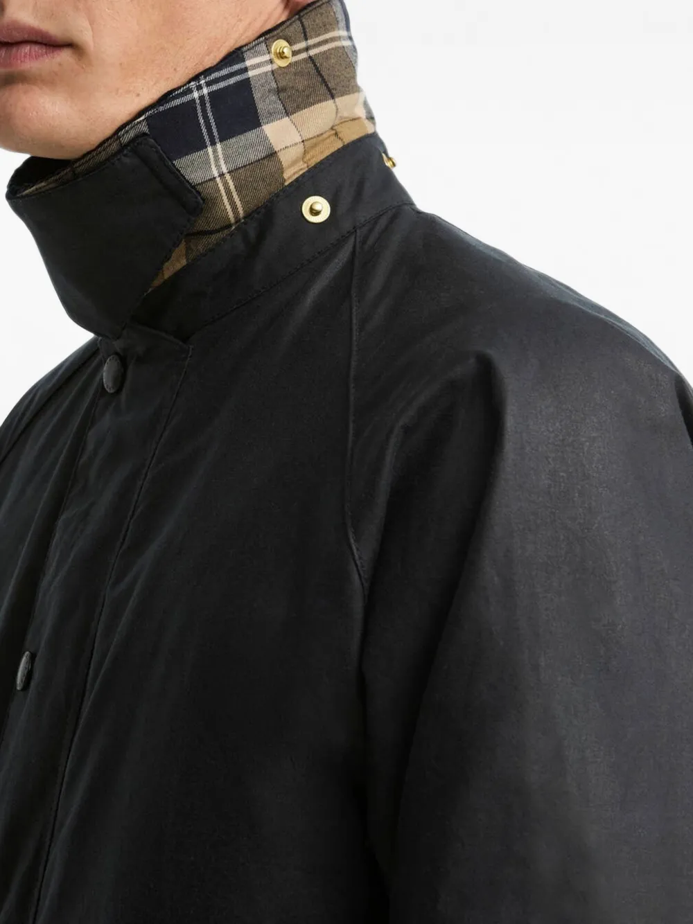 Barbour Icons Transport gewaxt jack Blauw