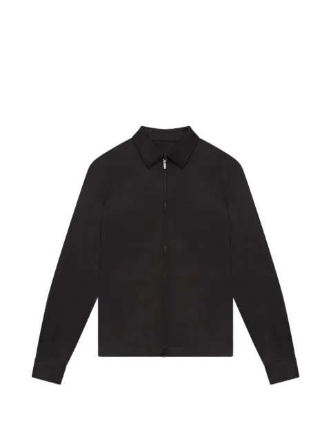 Valenza Supima cotton zip-up overshirt