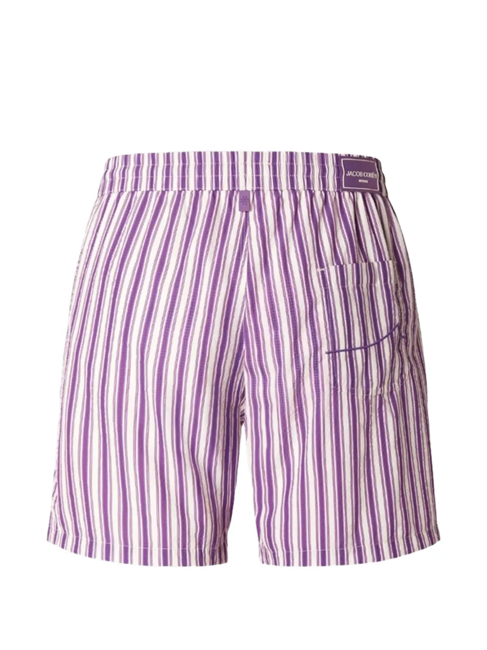 Jacob Cohën striped drawstring shorts Paars