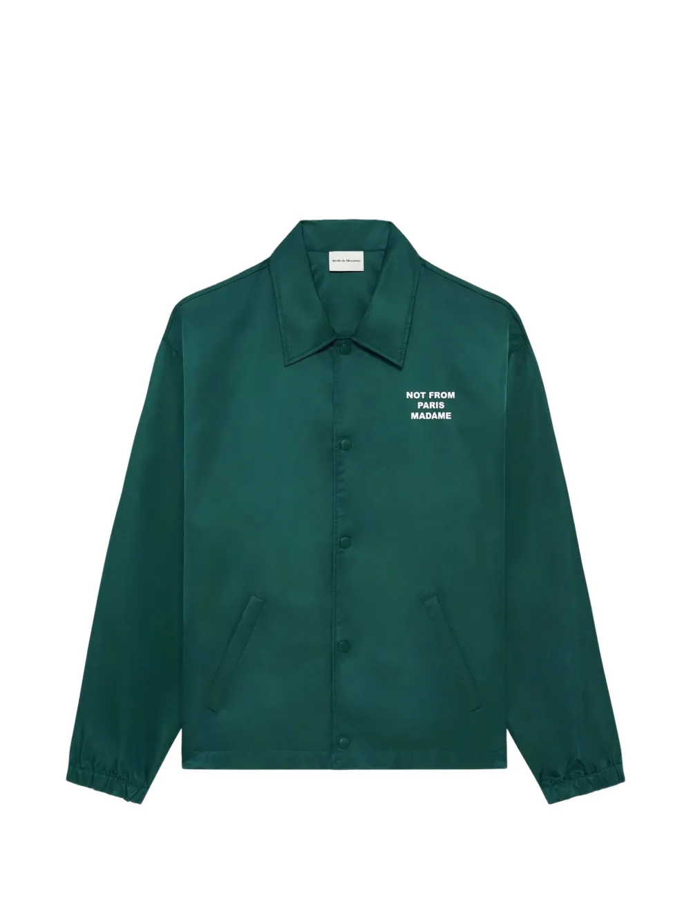 Drôle De Monsieur slogan-print jacket - Grün
