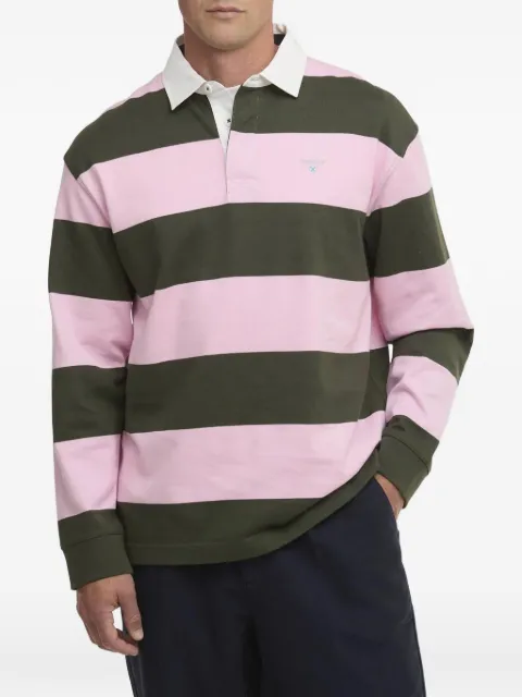 Barbour Broome striped rugby polo shirt
