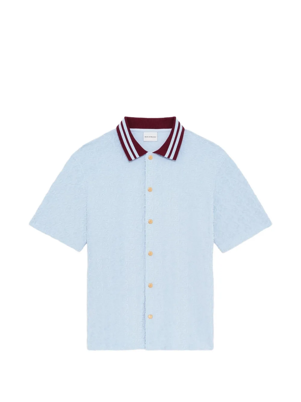 Drôle De Monsieur monogram-print short-sleeve shirt - Bleu Drôle De Monsieur monogram-print short-sleeve shirt - Bleu