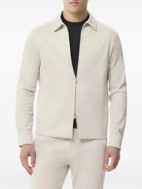 Valenza zip-up cotton shirt jacket