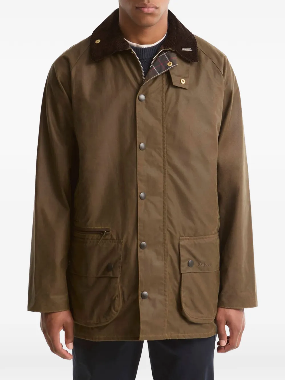 Barbour Beaufort waxed raincoat - Marron