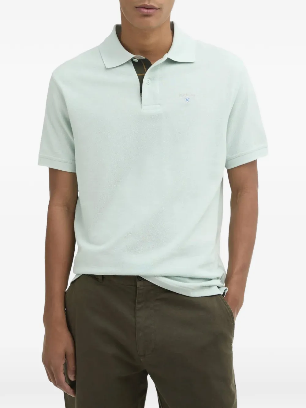 Barbour Tartan pique polo shirt