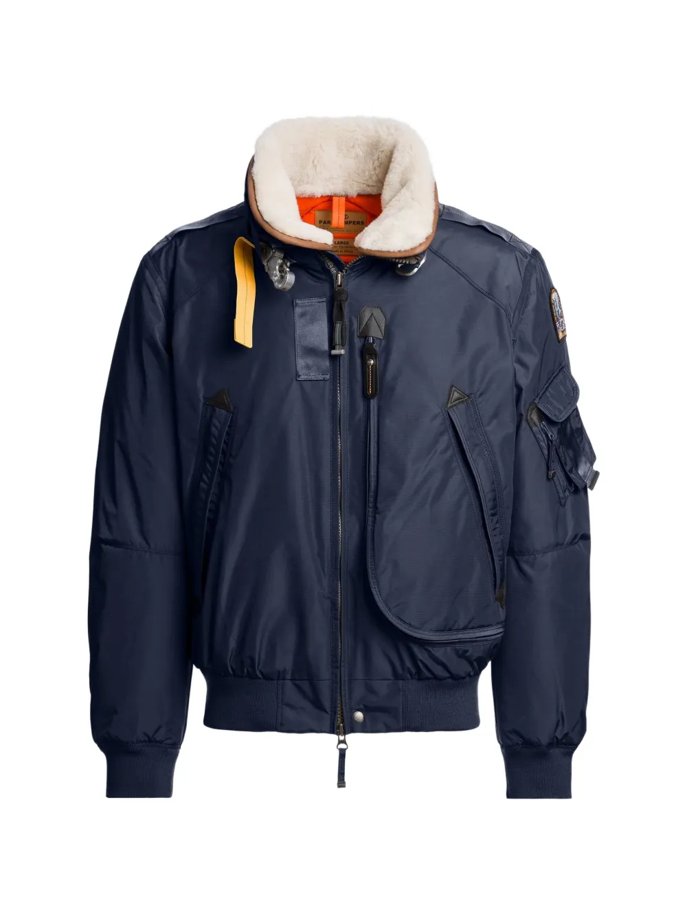 Parajumpers Fire S. gewatteerd bomberjack met lammy kraag Blauw