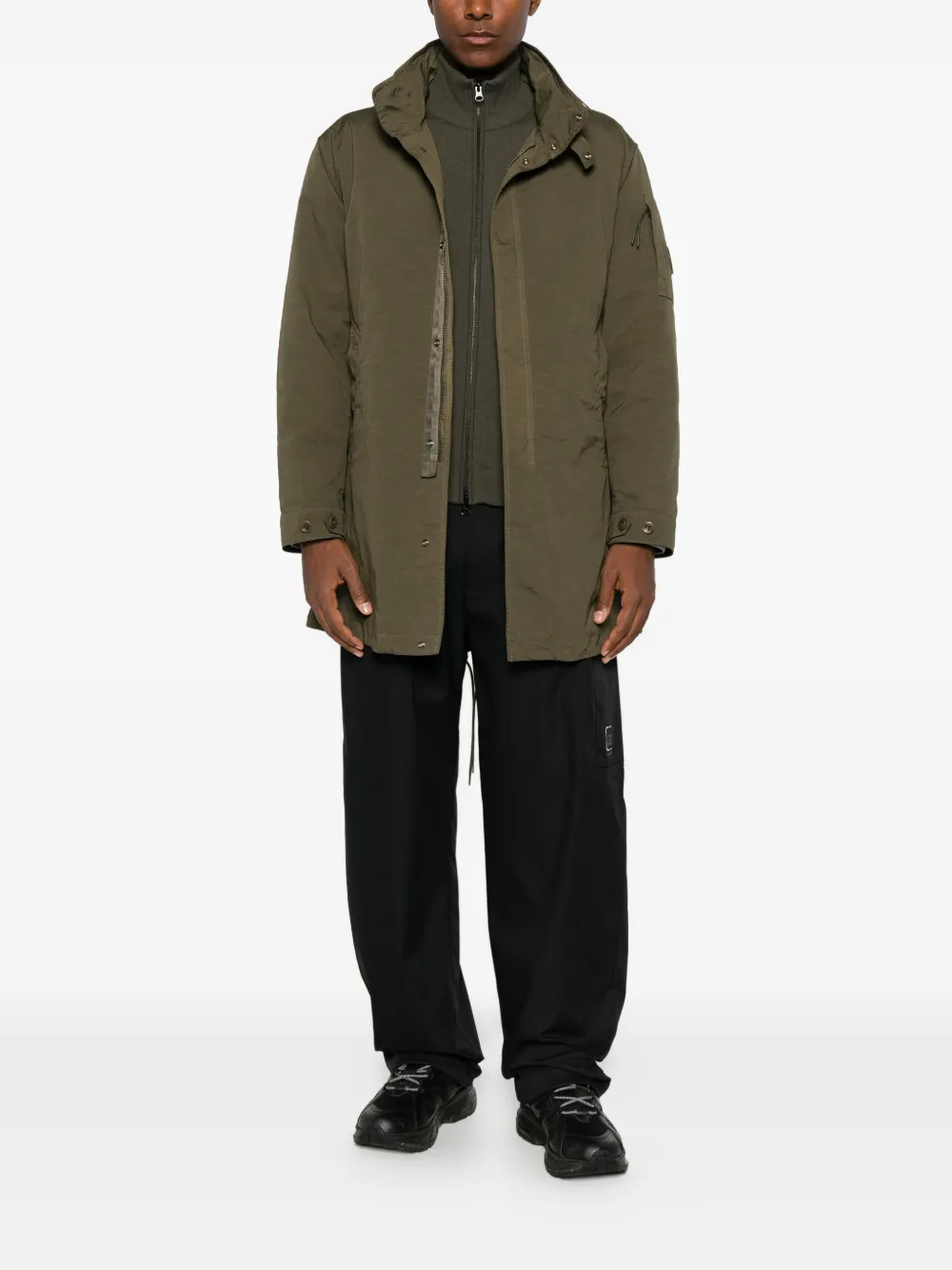 C.P. Company Fishtail jack met lensdetail Groen