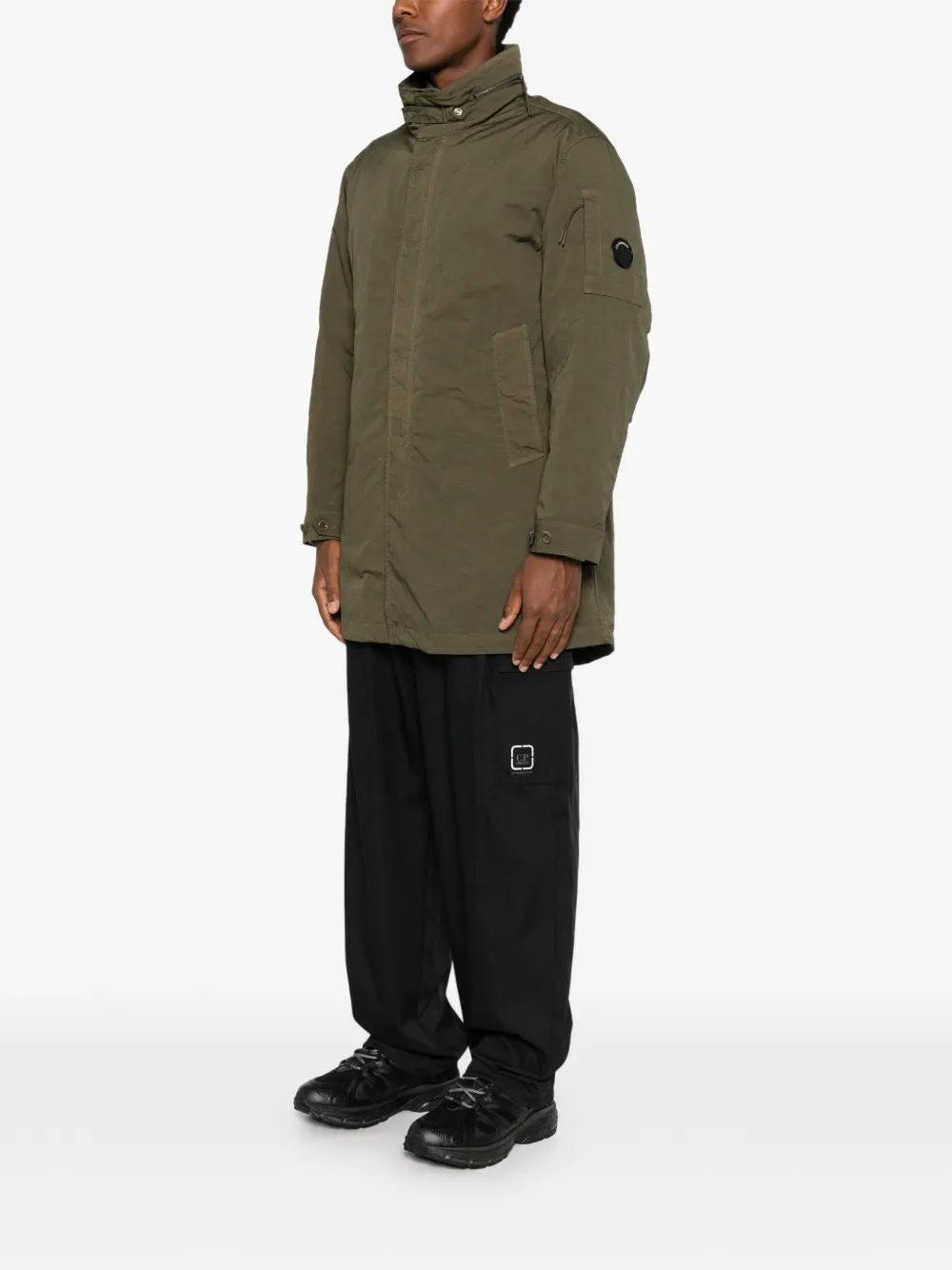 C.P. Company Fishtail jack met lensdetail Groen